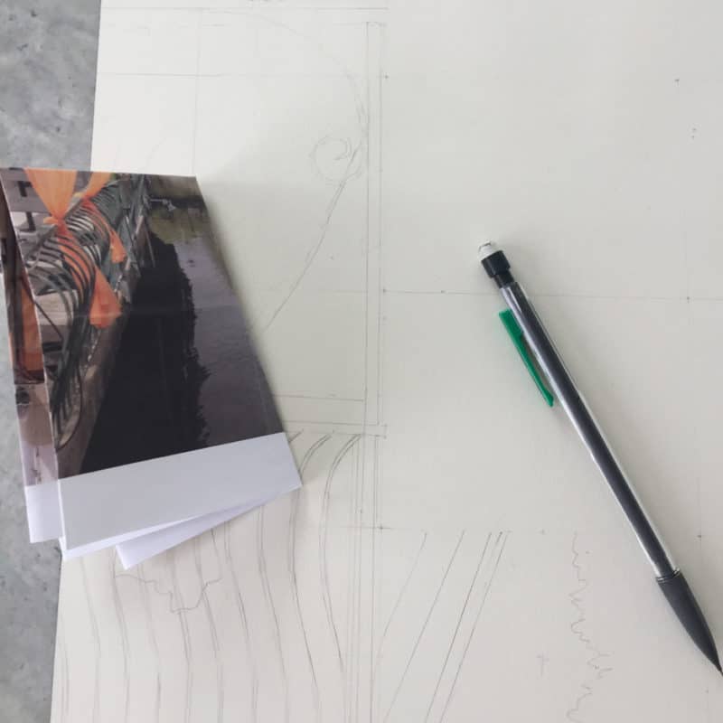 Using a grid method to draw from a photo