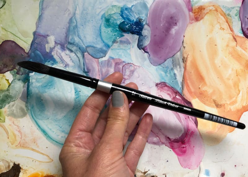 watercolor paint brush