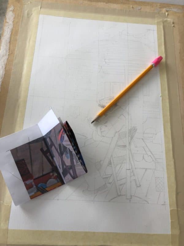 using the grid method to draw a picture